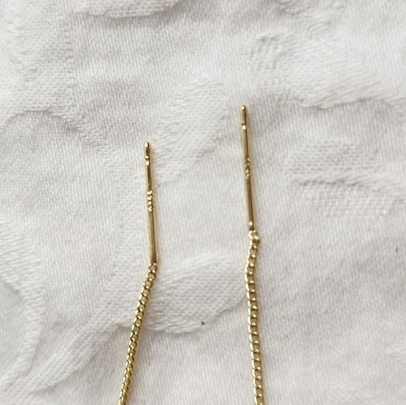 Rhinestone hummingbird dangly earrings - Picture 4 of 5